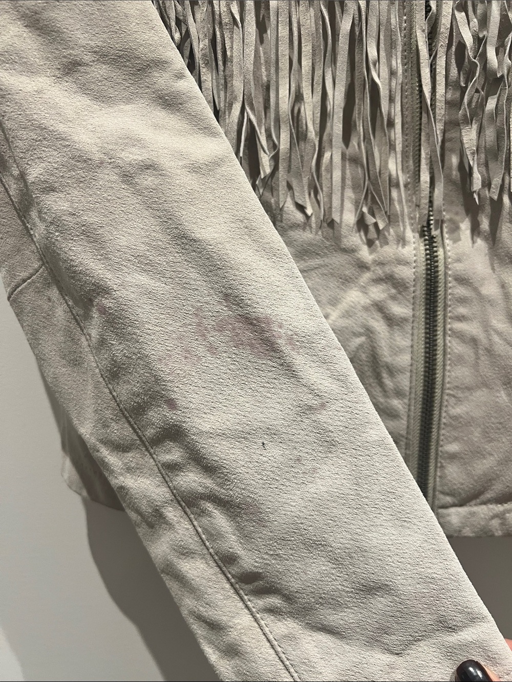 Womens Suède Fringe Jacket Medium - Picture 4 of 11